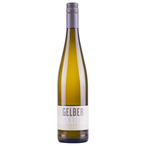 Nehrbaß - “Gelber Muskateller 2024” - Weißwein lieblich 1 x á 0,75 Liter - Vegan - Aus Deutschland (Rheinhessen) - mit Schraubverschluss - Qualitätswein von Nehrbaß