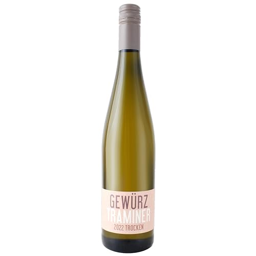 Nehrbaß - “Gewürztraminer 2022” - Weißwein trocken 1 x á 0,75 Liter - Qualitätswein - Vegan - Aus Deutschland (Rheinhessen) - mit Schraubverschluss von Nehrbaß