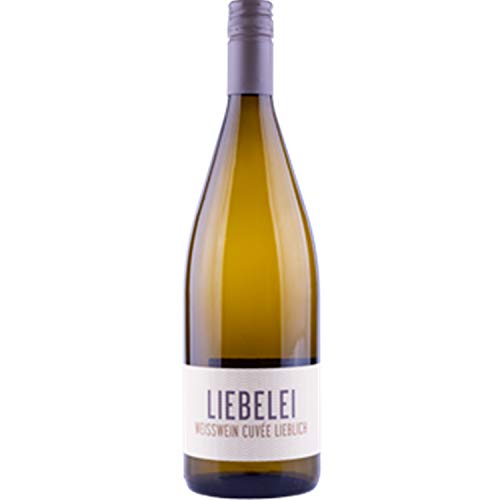 Nehrbaß - “Liebelei Cuvèe 2020” - Weißwein lieblich 1 x á 1 Liter - Qualitätswein - Vegan - Rebsorte Siegerrebe und Weißburgunder - Aus Deutschland (Rheinhessen) - mit Schraubverschluss von Nehrbaß