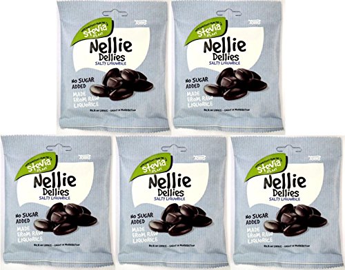 5 x TOMS NELLIE DELLIES SALTY LIQUORICE STEVIA LAKRITZ ZUCKERFREI 90g Incl. Goodie von Flensburger Handel 5 x TOMS NELLIE DELLIES SALTY LIQUORICE STEVIA LAKRITZ ZUCKERFREI 90g Incl. Goodie von Flensburger Handel von Nellie Dellies