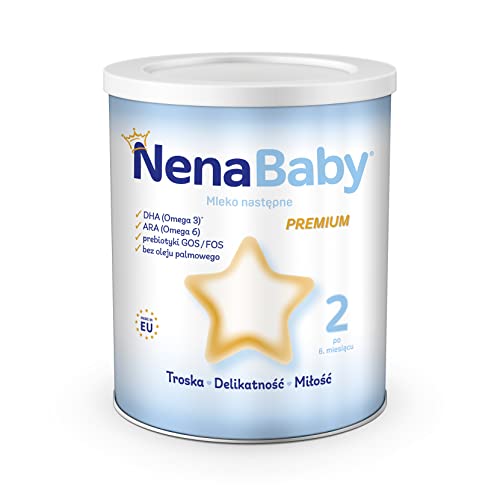 NenaBaby2 Milch 400g| Vollwertige Säuglingsernährung Ab dem 6. Lebensmonat| DHA & ARA Enthalten| GVO & Palmöl Frei| Qualitätsgarantie| Hochwertige Europäische Zutaten von NenaBaby
