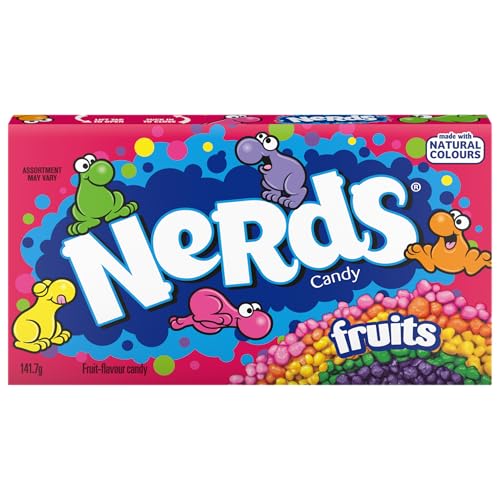 Nerds Candy Fruits VideoBox - Knusprige Kaubonbons - Fruchtig, Bunt & Sauer - Ohne Künstliche Aromen - Ideal zum Teilen - USA Süßigkeiten - Packung mit 12 Schachteln x 141 g Nerds Candy Fruits VideoBox - Knusprige Kaubonbons - Fruchtig, Bunt & Sauer - Ohne Künstliche Aromen - Ideal zum Teilen - USA Süßigkeiten - Packung mit 12 Schachteln x 141 g von Nerds