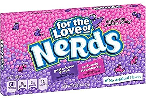Nerds for The Love of Nerds Trauben-/Erdbeeraromen, Theaterbox, 142 g Nerds for The Love of Nerds Trauben-/Erdbeeraromen, Theaterbox, 142 g von Nerds