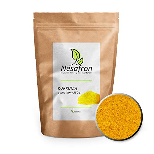 Nesafron Kurkuma gemahlen Curcuma Pulver Aromabeutel 100% Qualität 250g von Nesafron