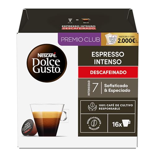 Nescafé Dolce Gusto Espresso Intenso Decaffeinato, Entkoffeiniert, Espressokapsel, Kaffeekapsel, 16 Kapseln von Nestlé