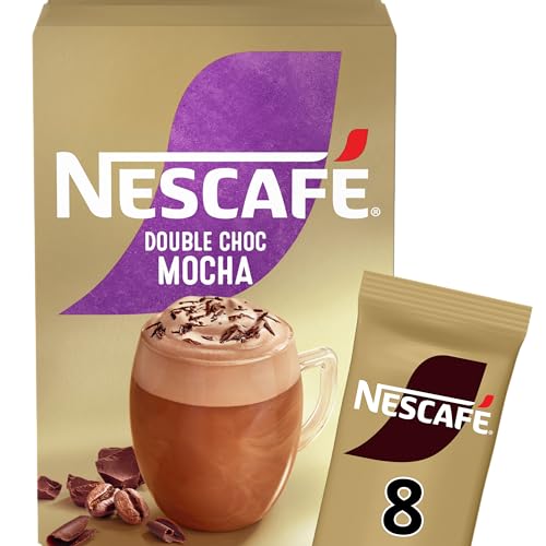NESCAFÉ Double Choc Mokka Instant-Kaffee, 8 x 20,9 g Beutel, 100% verantwortungsvoll angebauter Kaffee von NESCAFÉ