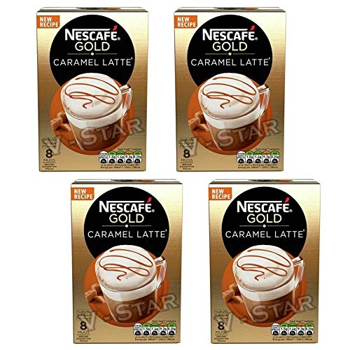 4 X NESCAFE GOLD MIX COFFEE BOXES FRESH STOCK (Caramel Latte) von Nescafe