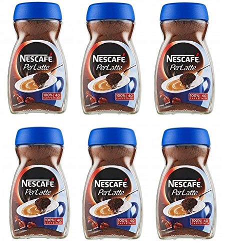 6x NESCAFE Per Latte Solubile Instant Kaffee für lösliche Milch 100 g von Nescafe