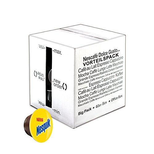 80 x Nescafé Dolce Gusto Nesquik, Kakao, Schokolade, Großpackung, Vorteilspackung, 80 Kapseln 80 x Nescafé Dolce Gusto Nesquik, Kakao, Schokolade, Großpackung, Vorteilspackung, 80 Kapseln von NESCAFÉ DOLCE GUSTO