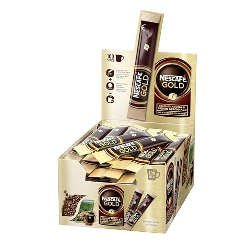 NESCAFÉ Gold de Luxe Sticks | Löslicher Kaffee| 100x2g von Nescafé