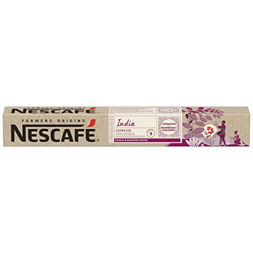 NESCAFE Kaffee Bauern Herkunft Indien Schachtel 10 Kapseln 53 g von Nescafe