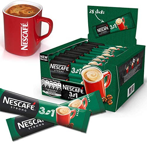 Nescafé 3in1 Stix Portionssticks 3in1 Kaffee Großhandel Preis Original Strong (Strong, 112 Stix) Pulverkaffee von NESCAFÉ