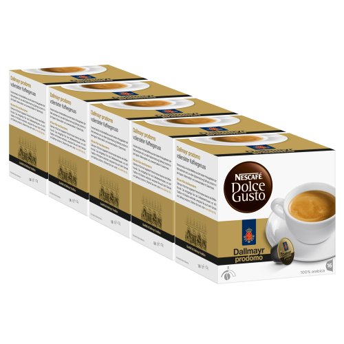 Nescafé Dolce Gusto Dallmayr prodomo, Kaffee, Kaffeekapsel, 5er Pack, 5 x 16 Kapseln von NESCAFÉ Dolce Gusto