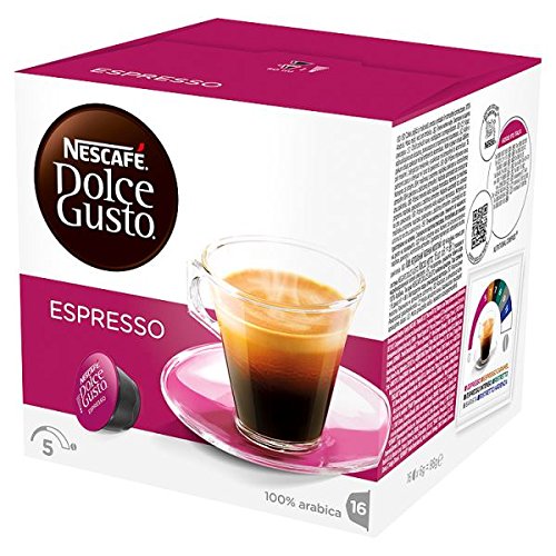 Nescafé Dolce Gusto Espresso Kaffeepads 16 Kapseln (Packung mit 3 x 16s) von Nescafé