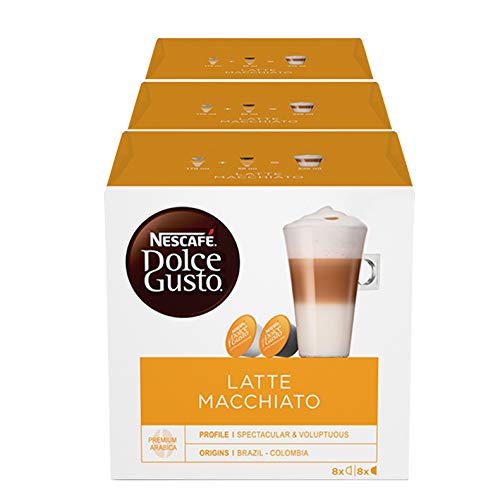 Nescafe Dolce Gusto Latte Macchiato (3 Stück Packung), 3x16 Kaffee Kapseln von NESCAFÉ