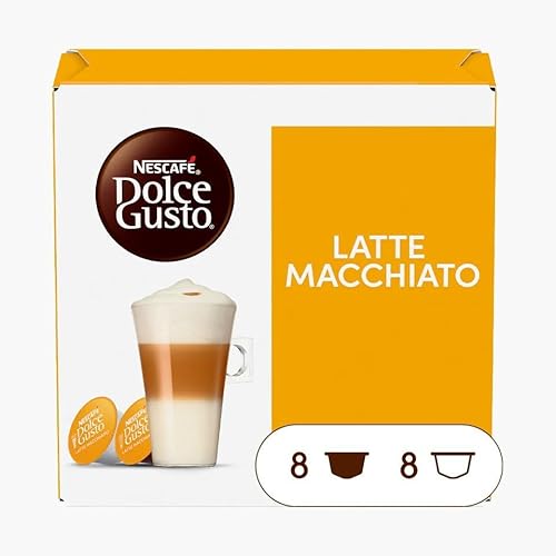 Nescafe Dolce Gusto Latte Macchiato (3 Stück Packung), 3x16 Kaffee Kapseln von NESCAFÉ