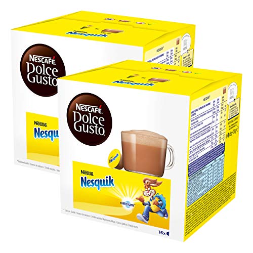 Nescafé Dolce Gusto Nesquik, Kakao, Schokolade, 2er Pack, 2 x 16 Kapseln von NESCAFÉ Dolce Gusto