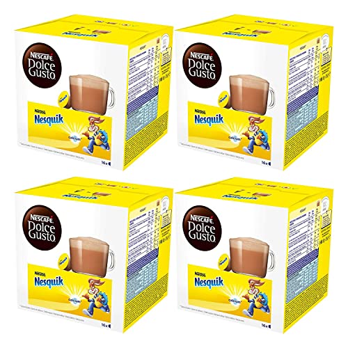 Nescafé Dolce Gusto Nesquik, Kakao, Schokolade, 4er Pack, 4 x 16 Kapseln von NESCAFÉ Dolce Gusto