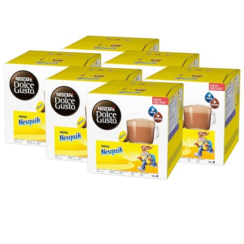 Nescafé Dolce Gusto Nesquik, Kakao, Schokolade, 6er Pack, 6 x 16 Kapseln von NESCAFÉ DOLCE GUSTO