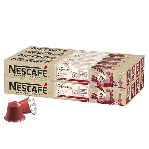 NESCAFÉ Farmers Origins Colombia Espresso 8 x 10 Kaffeekapseln - Kaffeekapseln für Nespresso Maschinen von Nescafe Farmers Origins