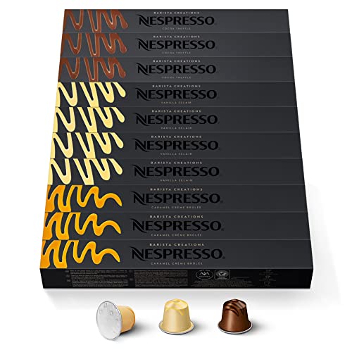 NESPRESSO ORIGINAL Barista Creations Flavoured Collection, Mittlere Röstung, Kompatibel mit ORIGINAL Kaffeemaschinen, Kapsel Set aus 100 Kaffeekapseln von NESPRESSO