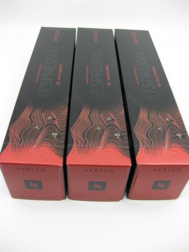NESPRESSO VERTUO EL SALVADOR Master Origin - 3 Stangen = 30 Kapseln NESPRESSO VERTUO EL SALVADOR Master Origin - 3 Stangen = 30 Kapseln von Nespresso