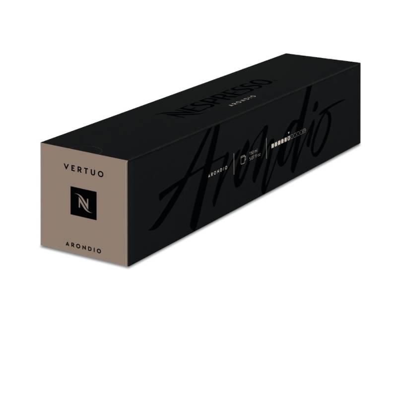 Nespresso Arondio Vertuo Line 10 Gran Lungo Kaffeekapseln Silber 150 ML Getreidig & mild von Nespresso