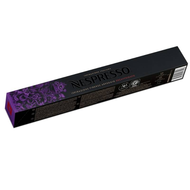 Nespresso Arpeggio Decaffeinato Original Line 10 Espresso Kaffeekapseln Lila 40 ml Intensiv & cremig von Nespresso