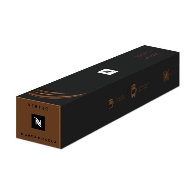 Nespresso Bianco Piccolo Vertuo Line 10 Signature Kaffeekapseln Braun 230ml Süß & sanft von Nespresso