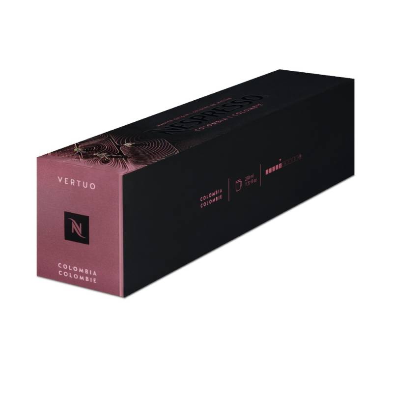 Nespresso Colombia Vertuo Line 10 Signature Kaffeekapseln Rot 230ml Noten roter Beeren von Nespresso
