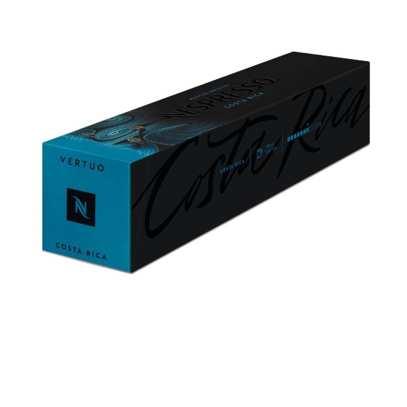 Nespresso Costa Rica Vertuo Line 10 Gran Lungo Kaffeekapseln Blau 150 ML Malzig mit Getreidenoten von Nespresso