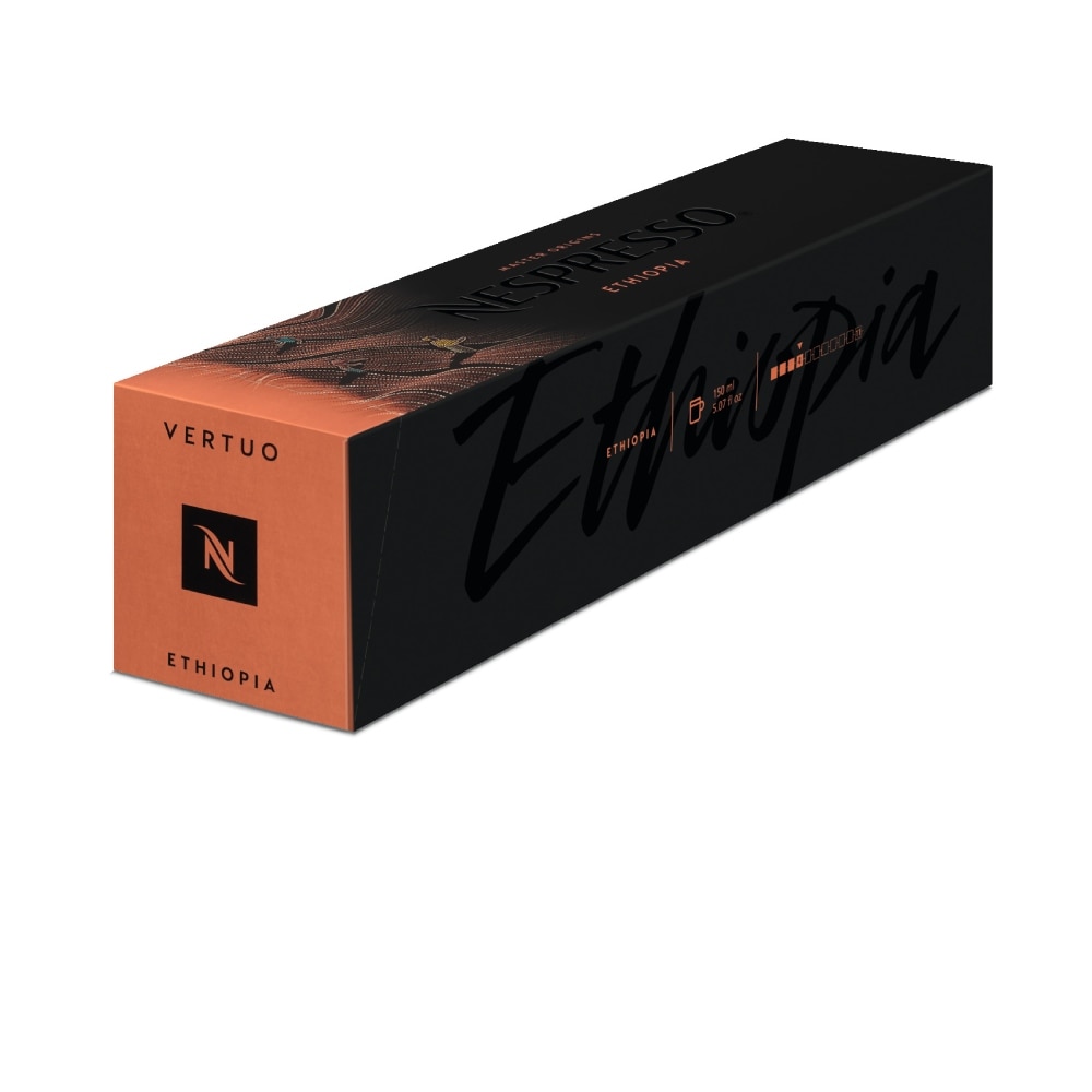 Nespresso Ethiopia Vertuo Line 10 Gran Lungo Kaffeekapseln Kupfer 150 ML Blumig & zart Nespresso Ethiopia Vertuo Line 10 Gran Lungo Kaffeekapseln Kupfer 150 ML Blumig & zart von Nespresso