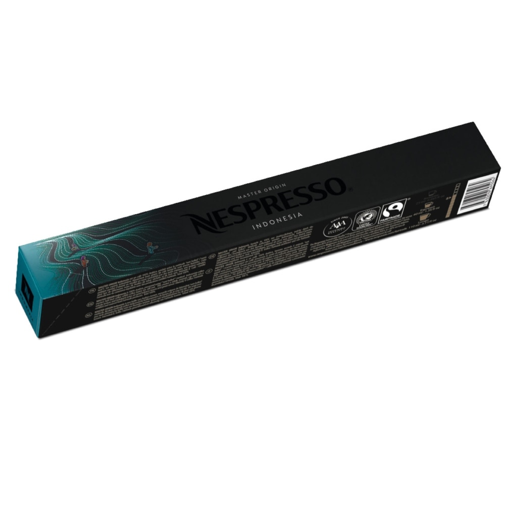 Nespresso Indonesia Original Line 10 Lungo Kaffeekapseln Blau 110 ml Reichhaltig mit holzigen Noten Nespresso Indonesia Original Line 10 Lungo Kaffeekapseln Blau 110 ml Reichhaltig mit holzigen Noten von Nespresso