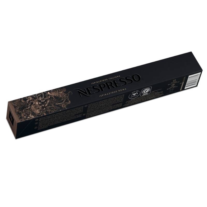 Nespresso Ispirazione Roma Original Line 10 Ristretto Kaffeekapseln Silber 25 ml Voll & ausgewogen von Nespresso