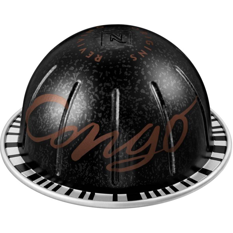 Nespresso Kahawa Ya Congo Vertuo Line 10 Signature Kaffeekapseln Schwarz 230ml Hoffnung für den Kongo von Nespresso