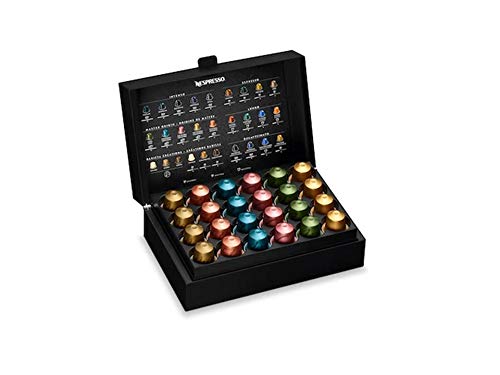 Nespresso Kapselhalter View Discovery komplett mit 48 Kapseln in Schwarz aus Kunststoff von Nespresso