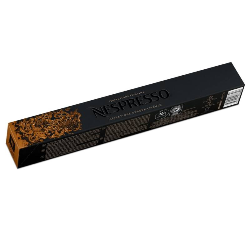 Nespresso Livanto  Original Line 10 Espresso Kaffeekapseln Orange 40 ml Rund & ausgewogen von Nespresso