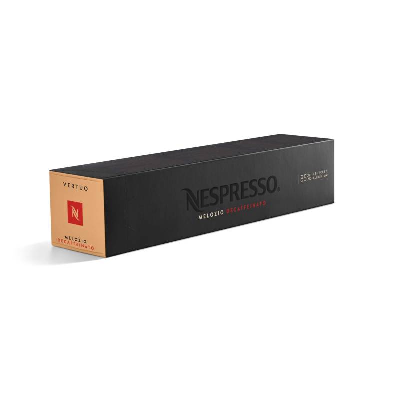 Nespresso Melozio Decaffeinato Vertuo Line 10 Signature Kaffeekapseln Gold 230ml Sanft & ausgewogen von Nespresso
