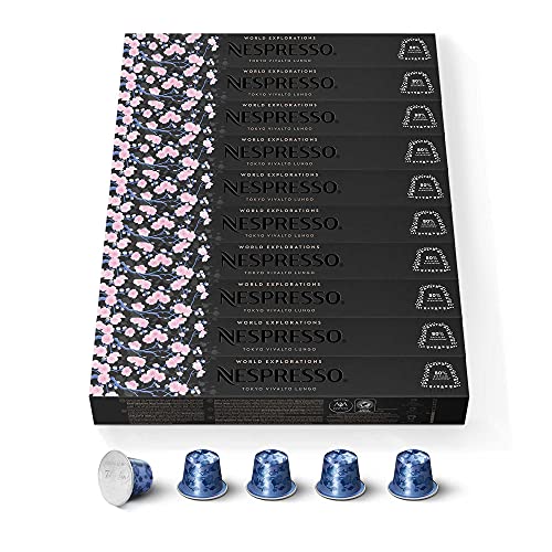 Nespresso Original - 100 Kapseln Tokyo Lungo - Intensität 6 - für Lungo - (10 x 10 Stück) von Nespresso