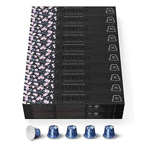 Nespresso Original Tokyo Lungo Kaffeekapseln, Intensität 6, für Lungo, 200 Stück (20 Packungen à 10) von Nespresso