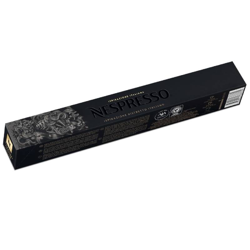 Nespresso Ristretto Original Line 10 Ristretto Kaffeekapseln Schwarz 25 ml Kraftvoll & kontrastreich von Nespresso