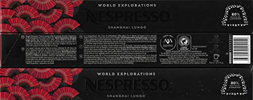 NESPRESSO ORIGINAL Shanghai Lungo, Helle Röstung, Kompatibel mit ORIGINAL Kaffeemaschinen, Kapsel Set aus 30 Kaffeekapseln von Nespresso