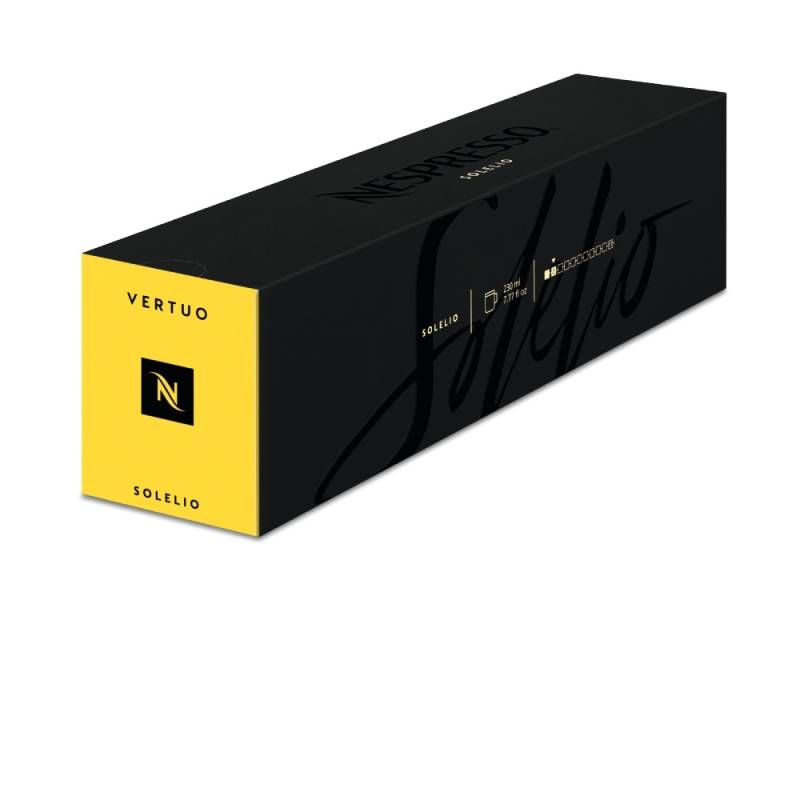 Nespresso Solelio Vertuo Line 10 Milchrezepte Kaffeekapseln Gelb 40 ml Fruchtig & leicht von Nespresso