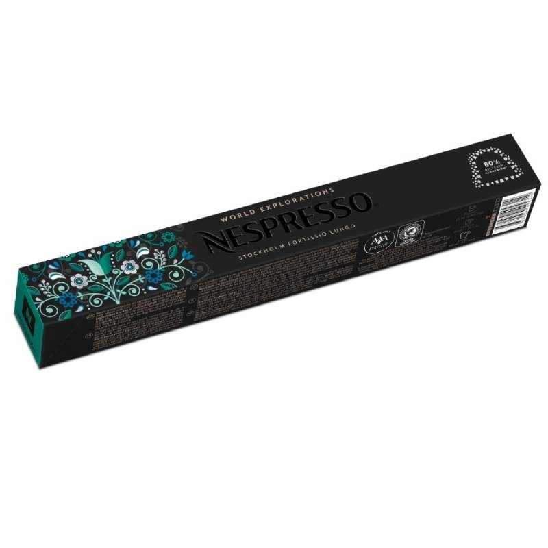 Nespresso Stockholm Lungo Original Line 10 Lungo Kaffeekapseln Grün 110 ml Kräftig & vollmundig von Nespresso