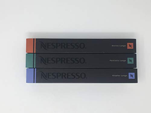 Nespresso - Varietät Pack - 30 Kapseln - Fortissio Lungo - Vivalto Lungo - Envivo Lungo von Nespresso