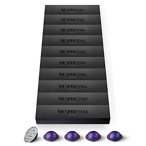 Nespresso Vertuo Altissio Kaffeekapseln, Intensität 9, für Espresso 40 ml, 100 Kapseln (10 Packungen à 10) von Nespresso