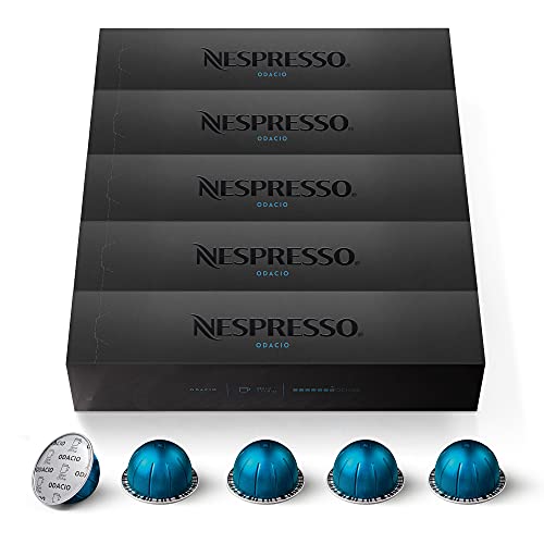 Nespresso Vertuo 50 Kapseln Odacio Kaffeekapseln, Stärke 7, für 230 ml Tasse, 5 x 10 Stück von Nespresso