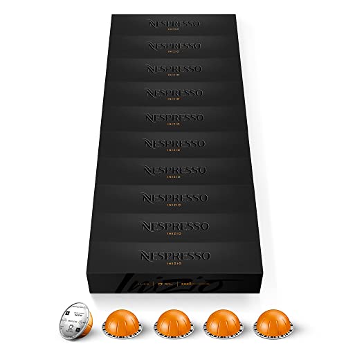 Nespresso Vertuo Inizio Kaffeekapseln Intensität 4 für Gran Lungo 150 ml, 100 Kapseln (10 Packungen mit je 10) von Nespresso
