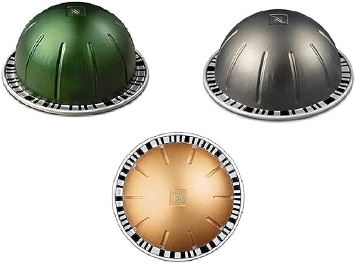 Nespresso Vertuo Original Mix Kaffeepads mit langem Verfallsdatum, Kapseln Melozio Fortado Stormio, 30 Pads, 3 Hüllen Nespresso Vertuo Original Mix Kaffeepads mit langem Verfallsdatum, Kapseln Melozio Fortado Stormio, 30 Pads, 3 Hüllen von Nespresso