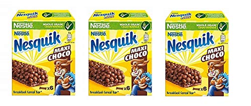 3x Nesquik Maxi Choco Schokoladensnack Schokoriegel 150 gr 3x Nesquik Maxi Choco Schokoladensnack Schokoriegel 150 gr von Nesquik
